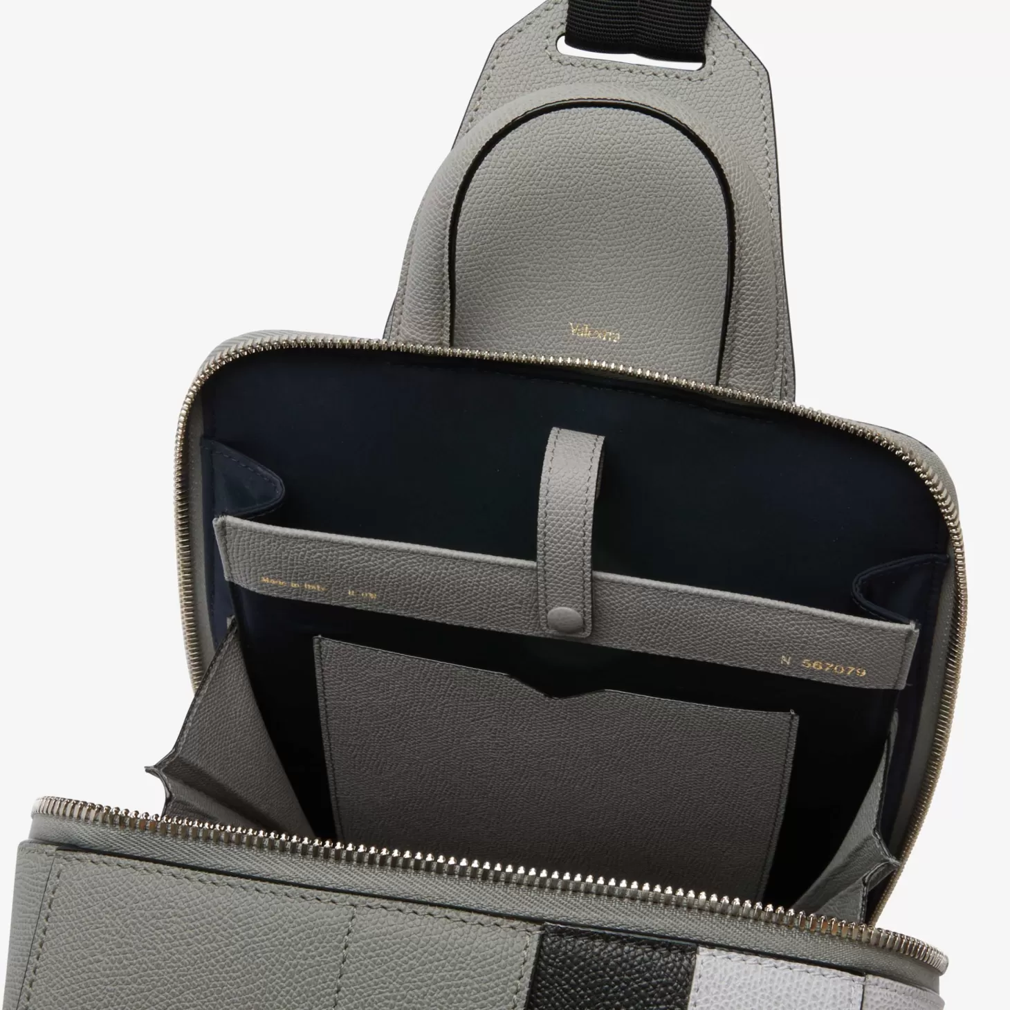 V-line Intarsia One Shoulder Backpack | Valextra Sale